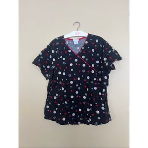 Scrubstar Multicolored  Patterned Scrub Top Woman’s Size XL